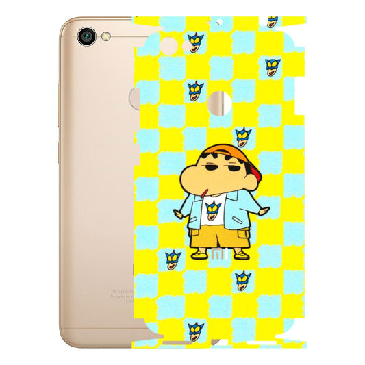 Xiaomi Redmi Phone Skins (All Models) - Yellow Blue Shinchan Cute - 3D Embossed Finish (L-221) Redmi Y1