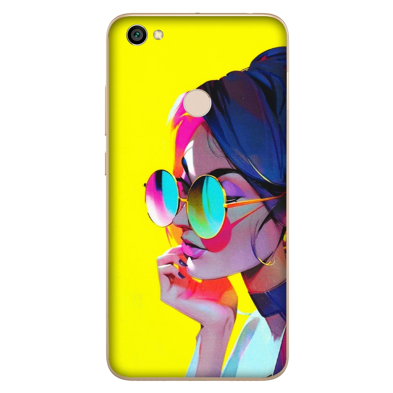 Xiaomi Redmi Phone Skins (All Models) - Bold Stylish Girl - 3D Embossed Finish (L-222) Redmi Y1