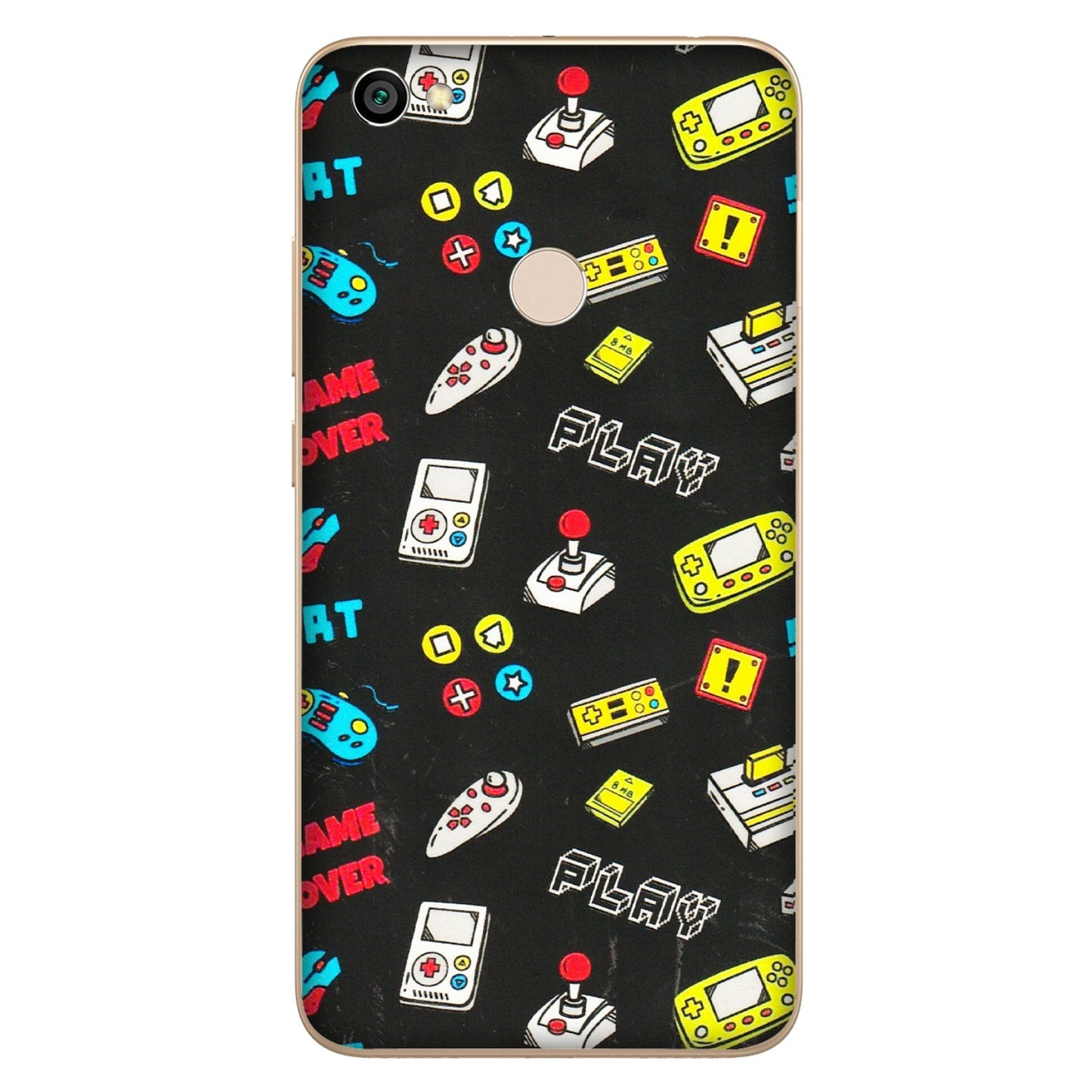 Xiaomi Redmi Phone Skins (All Models) - Gaming Doodles - 3D Embossed Finish (L-224) Redmi Y1