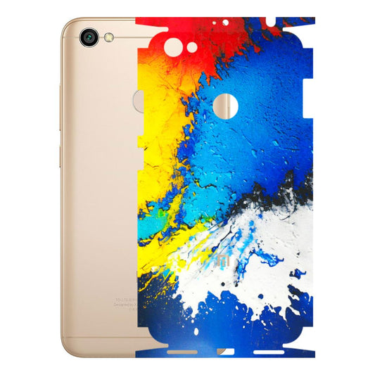 Xiaomi Redmi Phone Skins (All Models) - Acrylic Paint Spill - 3D Embossed Finish (L-229) Redmi Y1