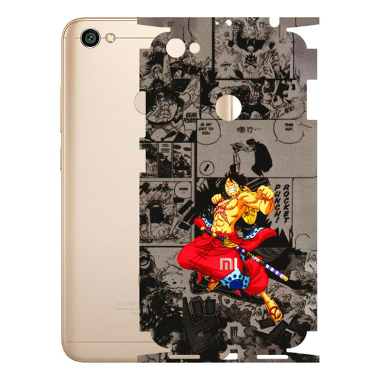 Xiaomi Redmi Phone Skins (All Models) - One Piece Rocket Punch Manga - 3D Embossed Finish (L-25) Redmi Y1