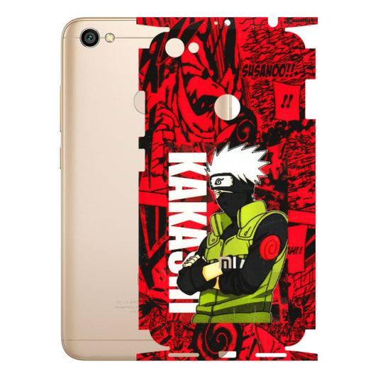 Xiaomi Redmi Phone Skins (All Models) - Kakashi Red Anime - 3D Embossed Finish (L-251) Redmi Y1