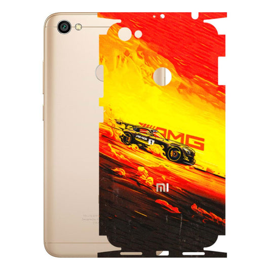 Xiaomi Redmi Phone Skins (All Models) - AMG Car Speed Cover - 3D Embossed Finish (L-256) Redmi Y1