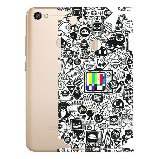 Xiaomi Redmi Phone Skins (All Models) - Doodles Positive Art - 3D Embossed Finish (L-263) Redmi Y1