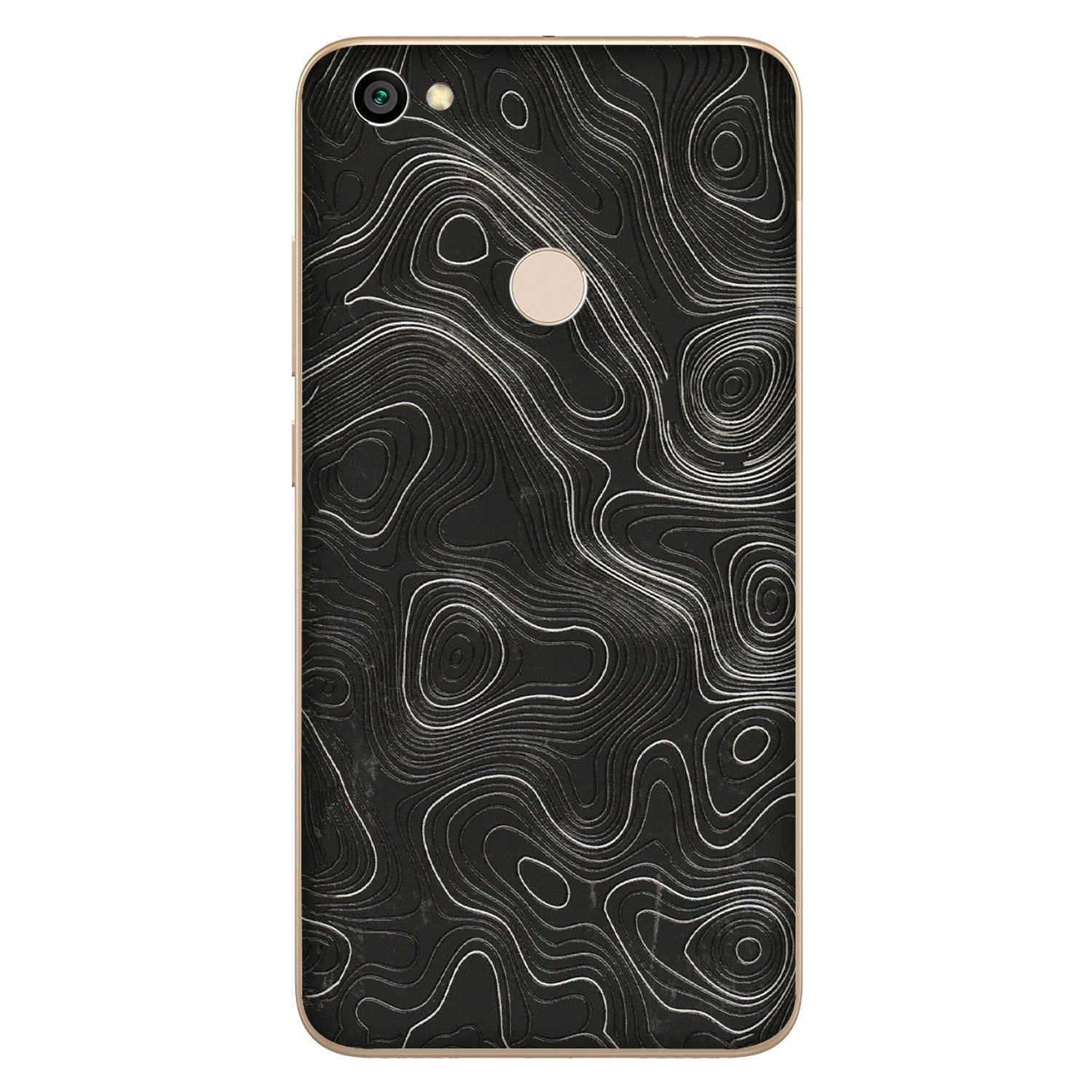 Xiaomi Redmi Phone Skins (All Models) - Abstract White Line Map - 3D Embossed Finish (L-269) Redmi Y1