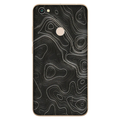 Xiaomi Redmi Phone Skins (All Models) - Abstract White Line Map - 3D Embossed Finish (L-269) Redmi Y1