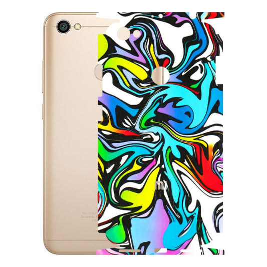 Xiaomi Redmi Phone Skins (All Models) - Abstract Colour Paints - 3D Embossed Finish (L-271) Redmi Y1