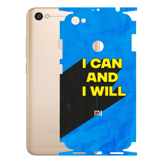 Xiaomi Redmi Phone Skins (All Models) - I Can And I Will - 3D Embossed Finish (L-281) Redmi Y1