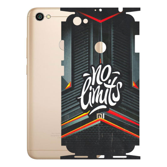 Xiaomi Redmi Phone Skins (All Models) - No Limits - 3D Embossed Finish (L-286) Redmi Y1