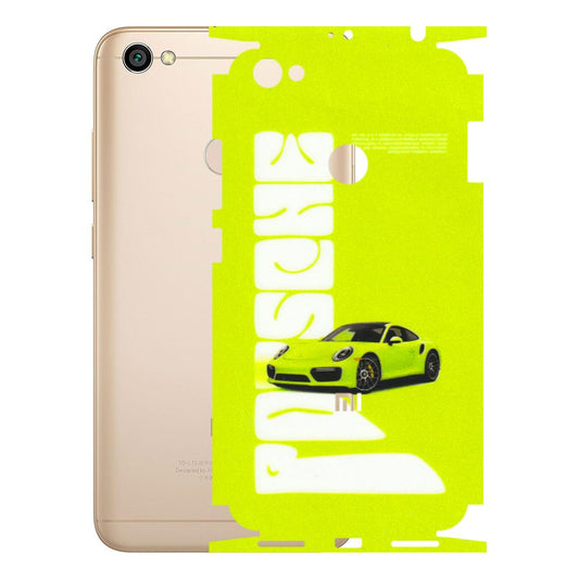 Xiaomi Redmi Phone Skins (All Models) - Lime Green Porche - 3D Embossed Finish (L-30) Redmi Y1