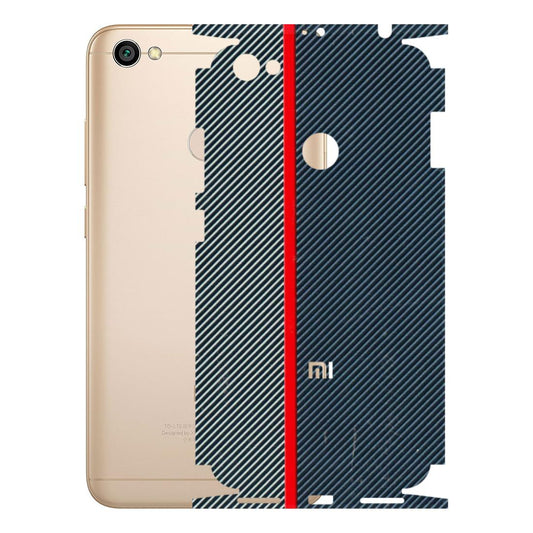 Xiaomi Redmi Phone Skins (All Models) - Blue Sober Lines - 3D Embossed Finish (L-305) Redmi Y1