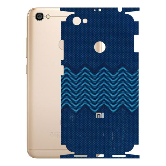 Xiaomi Redmi Phone Skins (All Models) - Blue Sober Waves - 3D Embossed Finish (L-306) Redmi Y1