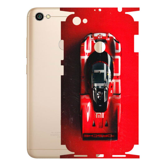 Xiaomi Redmi Phone Skins (All Models) - Red Porsche Car Logo - 3D Embossed Finish (L-315) Redmi Y1