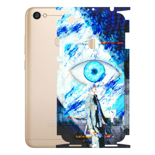 Xiaomi Redmi Phone Skins (All Models) - Anime Sea Blue Eye - 3D Embossed Finish (L-318) Redmi Y1