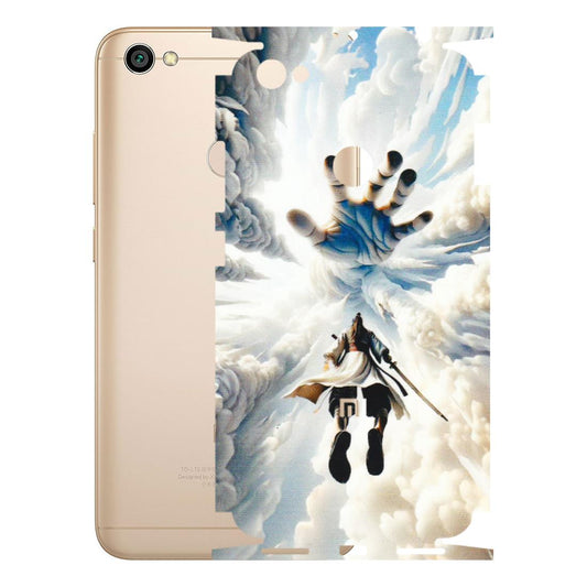 Xiaomi Redmi Phone Skins (All Models) - Big Hand With Monkey King - 3D Embossed Finish (L-323) Redmi Y1
