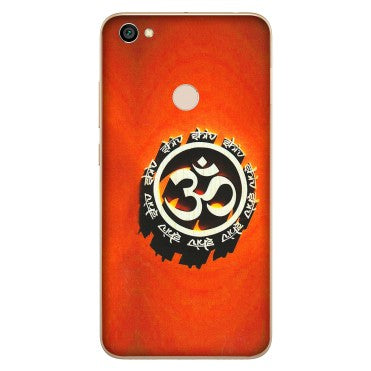 Xiaomi Redmi Phone Skins (All Models) - Aum Shiv Orange - 3D Embossed Finish (L-32) Redmi Y1