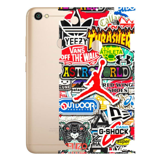 Xiaomi Redmi Phone Skins (All Models) - Multi Brands Sticker Graffiti - 3D Embossed Finish (L-37) Redmi Y1