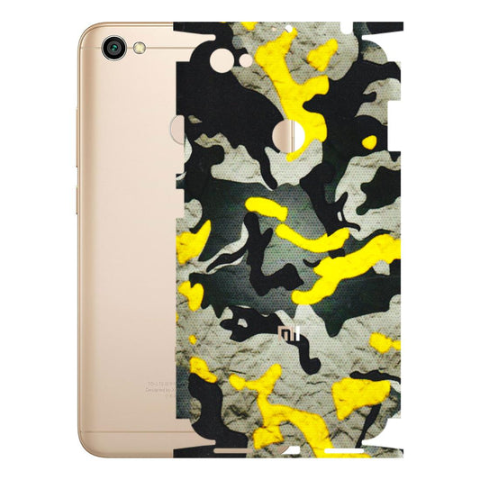 Xiaomi Redmi Phone Skins (All Models) - Yellow Camouflage - 3D Embossed Finish (L-61) Redmi Y1