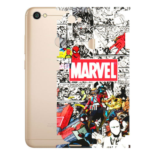 Xiaomi Redmi Phone Skins (All Models) - Marvel Colorful Comic - 3D Embossed Finish (L-64) Redmi Y1