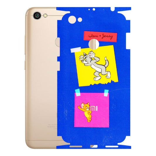 Xiaomi Redmi Phone Skins (All Models) - Tom N Jerry Sticky Notes - 3D Embossed Finish (L-88) Redmi Y1