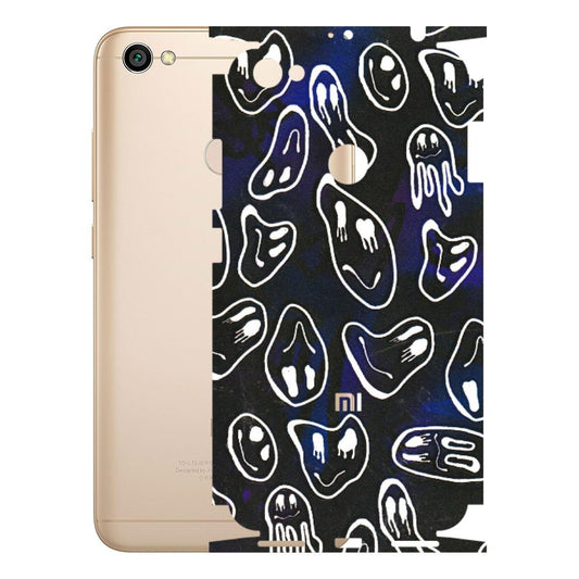 Xiaomi Redmi Phone Skins (All Models) - Distorted Smileys - 3D Embossed Finish (L-92) Redmi Y1