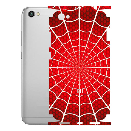 Xiaomi Redmi Phone Skins (All Models) - Classic Spidey Web - 3D Embossed Finish (L-115) Redmi Y1 Lite