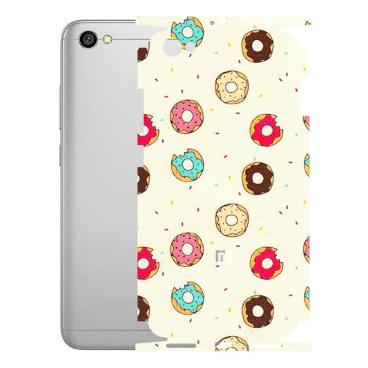 Xiaomi Redmi Phone Skins (All Models) - Mini Donuts Doodle Art - 3D Embossed Finish (L-122) Redmi Y1 Lite
