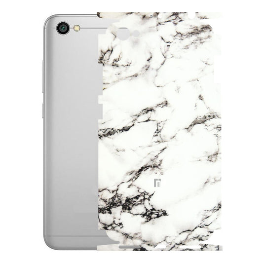 Xiaomi Redmi Phone Skins (All Models) - Black and White Marble Texture - 3D Embossed Finish (L-124) Redmi Y1 Lite