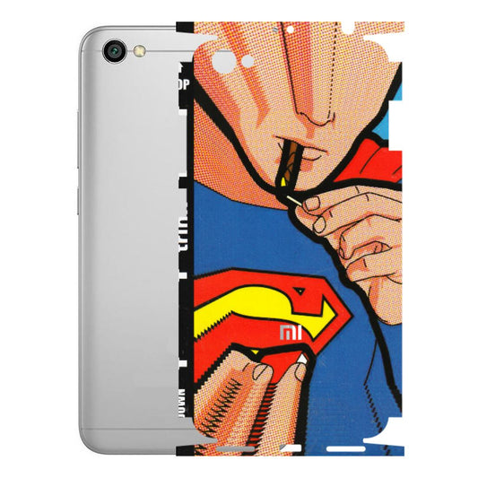 Xiaomi Redmi Phone Skins (All Models) - Superman Sutta - 3D Embossed Finish (L-130) Redmi Y1 Lite