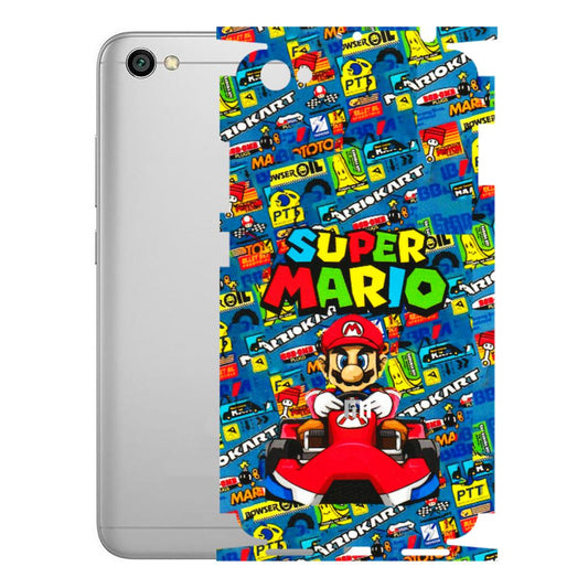 Xiaomi Redmi Phone Skins (All Models) - Super Mario Kart - 3D Embossed Finish (L-140) Redmi Y1 Lite