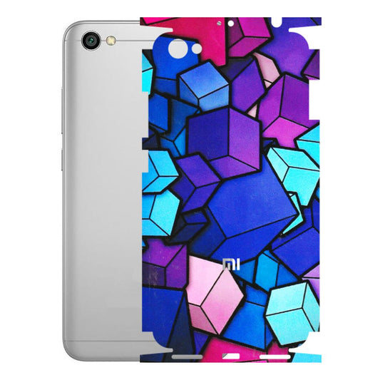 Xiaomi Redmi Phone Skins (All Models) - Cube Doodle - 3D Embossed Finish (L-141) Redmi Y1 Lite