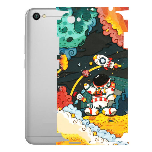Xiaomi Redmi Phone Skins (All Models) - Astronauts & Spaceship - 3D Embossed Finish (L-145) Redmi Y1 Lite