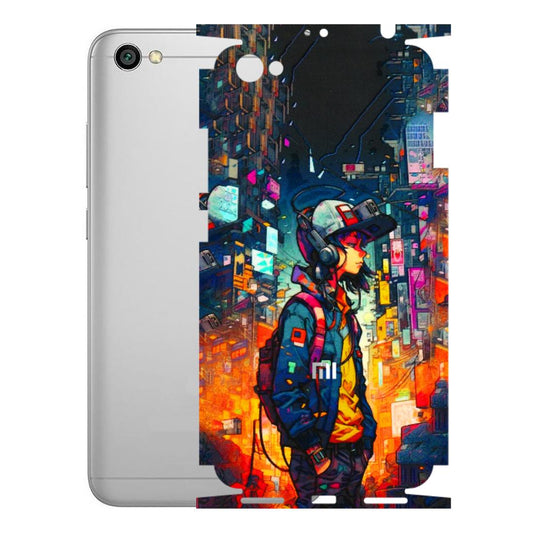 Xiaomi Redmi Phone Skins (All Models) - Street Anime Guy - 3D Embossed Finish (L-158) Redmi Y1 Lite
