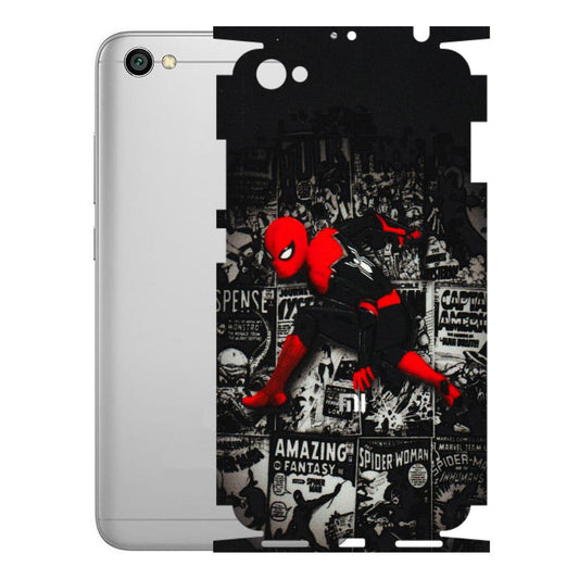 Xiaomi Redmi Phone Skins (All Models) - SpiderMan New - 3D Embossed Finish (L-162) Redmi Y1 Lite