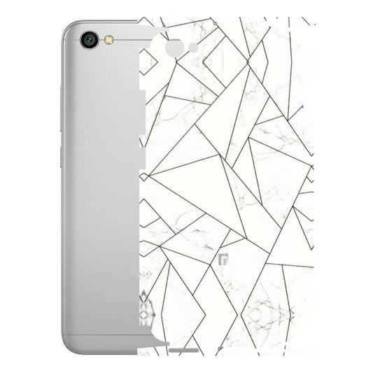 Xiaomi Redmi Phone Skins (All Models) - Luxury White Marble Effect - 3D Embossed Finish (L-168) Redmi Y1 Lite