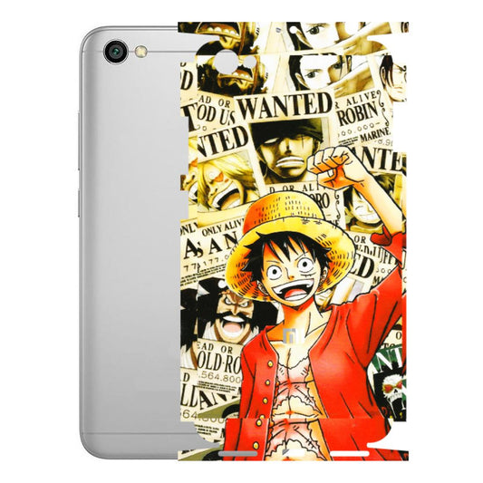 Xiaomi Redmi Phone Skins (All Models) - Luffy Anime - 3D Embossed Finish (L-177) Redmi Y1 Lite