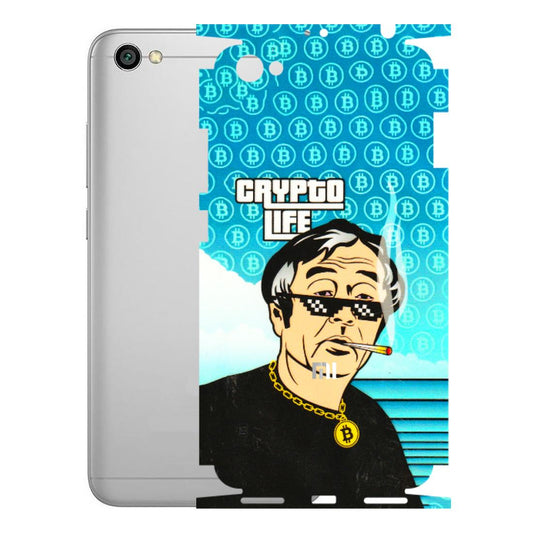 Xiaomi Redmi Phone Skins (All Models) - Crypto Thug Life - 3D Embossed Finish (L-179) Redmi Y1 Lite