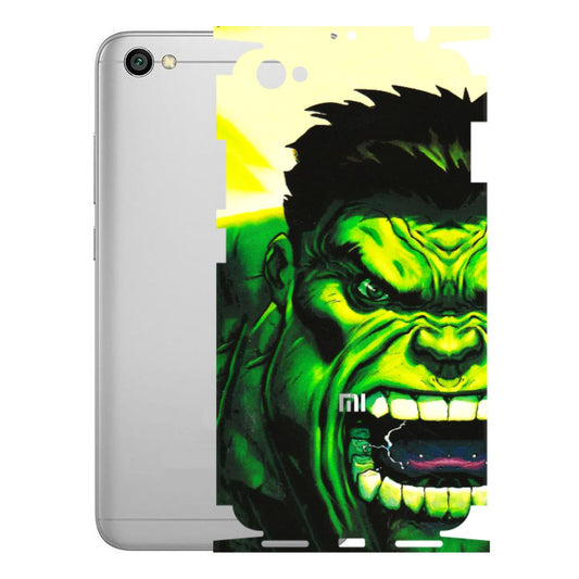 Xiaomi Redmi Phone Skins (All Models) - Hulk - 3D Embossed Finish (L-180) Redmi Y1 Lite
