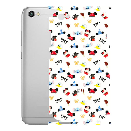 Xiaomi Redmi Phone Skins (All Models) - Minnie Mouse & Donald Doodles s - 3D Embossed Finish (L-194) Redmi Y1 Lite