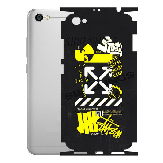Xiaomi Redmi Phone Skins (All Models) - Anti Social Graffiti - 3D Embossed Finish (L-198) Redmi Y1 Lite