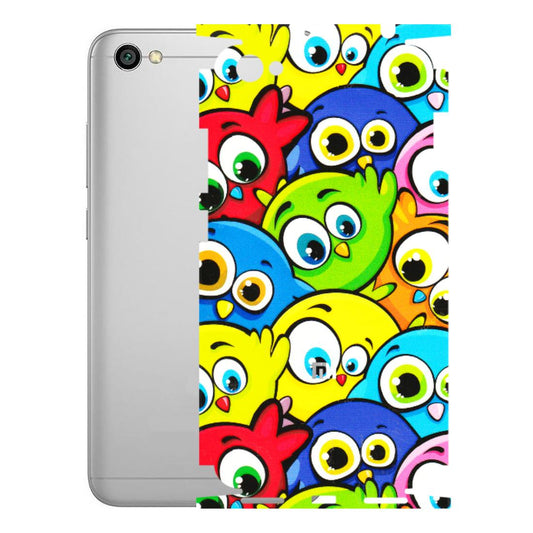 Xiaomi Redmi Phone Skins (All Models) - Cute Fluffy Birds - 3D Embossed Finish (L-213) Redmi Y1 Lite