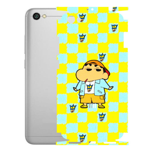 Xiaomi Redmi Phone Skins (All Models) - Yellow Blue Shinchan Cute - 3D Embossed Finish (L-221) Redmi Y1 Lite