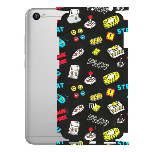 Xiaomi Redmi Phone Skins (All Models) - Gaming Doodles - 3D Embossed Finish (L-224) Redmi Y1 Lite
