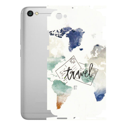 Xiaomi Redmi Phone Skins (All Models) - Travel The World - 3D Embossed Finish (L-232) Redmi Y1 Lite
