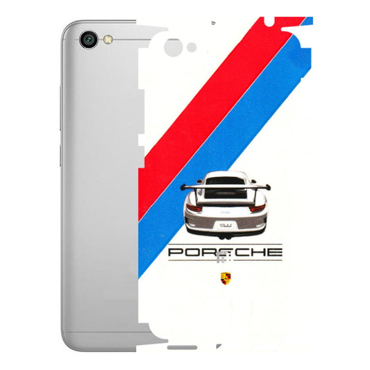 Xiaomi Redmi Phone Skins (All Models) - Porche Car Sober Logo - 3D Embossed Finish (L-248) Redmi Y1 Lite