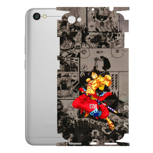 Xiaomi Redmi Phone Skins (All Models) - One Piece Rocket Punch Manga - 3D Embossed Finish (L-25) Redmi Y1 Lite