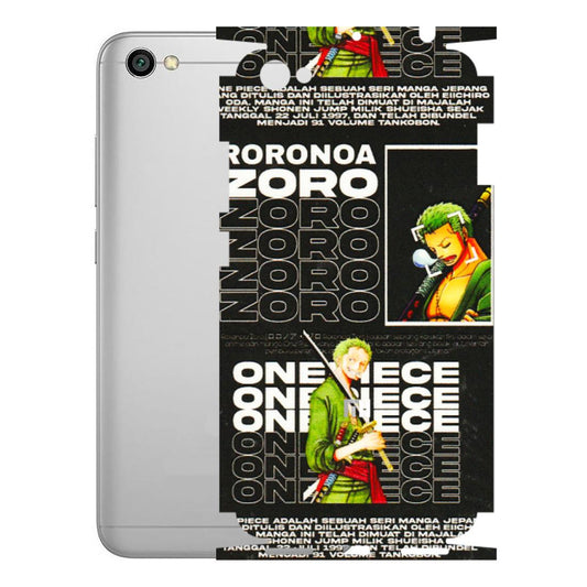Xiaomi Redmi Phone Skins (All Models) - One Piece Zoro - 3D Embossed Finish (L-250) Redmi Y1 Lite