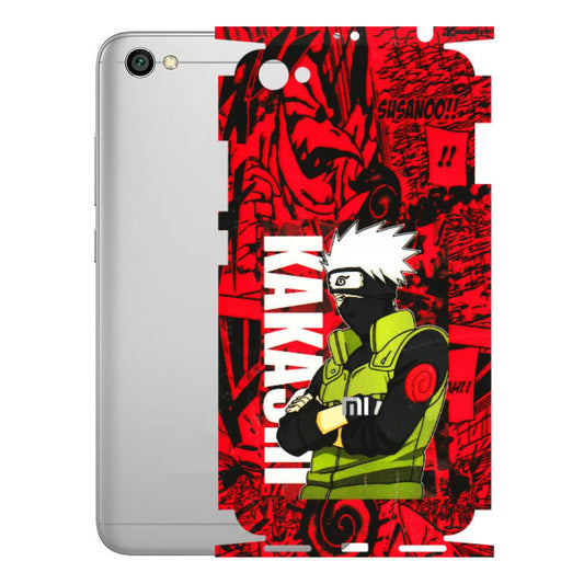 Xiaomi Redmi Phone Skins (All Models) - Kakashi Red Anime - 3D Embossed Finish (L-251) Redmi Y1 Lite