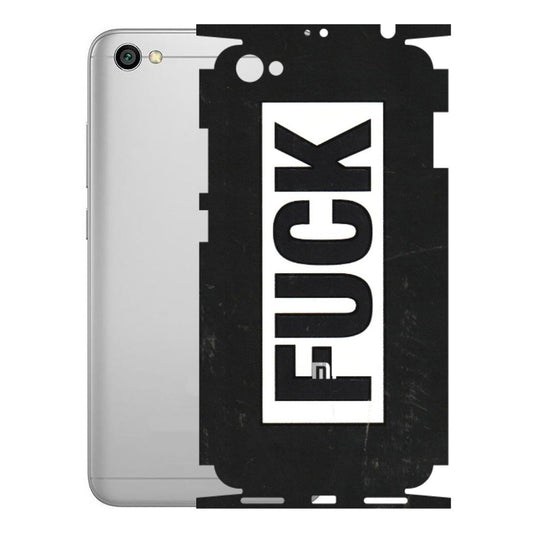 Xiaomi Redmi Phone Skins (All Models) - The F Word - 3D Embossed Finish (L-255) Redmi Y1 Lite
