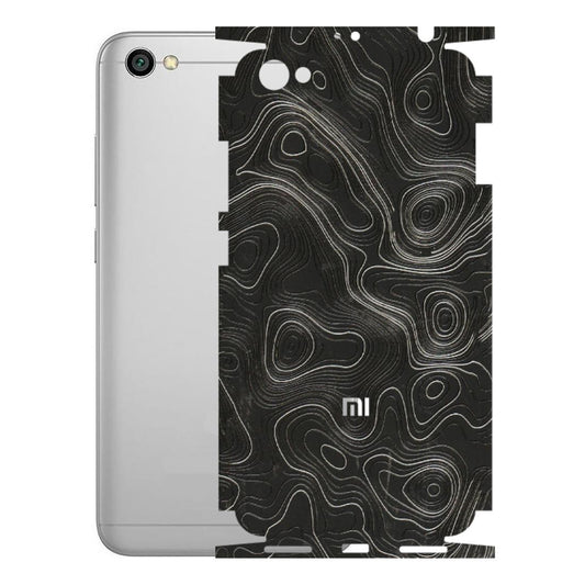 Xiaomi Redmi Phone Skins (All Models) - Abstract White Line Map - 3D Embossed Finish (L-269) Redmi Y1 Lite
